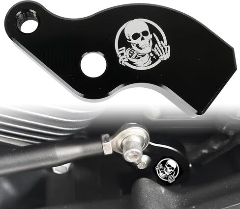 Motorcycle Neutral Gear Assistant Shift Fits for Harley Davidson Softail 2018-2026, Fits for Touring and Trike 2017-2026, M8 Aluminum Alloy Neutral Shift Auxiliary Bracket Mount with Skull Pattern in Saudi Arabia
