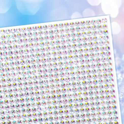 Knitgrip 4 Sheets Rhinestone Glitter Construction Paper for Graduation Cap Bling 9 Inch Bedazzling Rhinestone Colorful Self-adhesive Sparkly Cardstock Grad Cap for Photo Crafts DIY Grad Hat Party in Kuwait