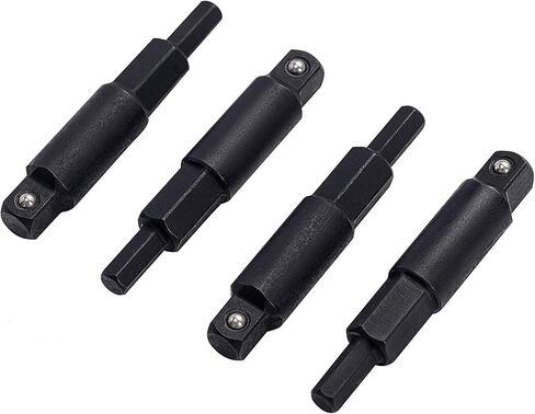 HVAC Hex Key Adapters (4-Piece Set) - 1/4" Square to 3/16" & 5/16" Hex in Saudi Arabia