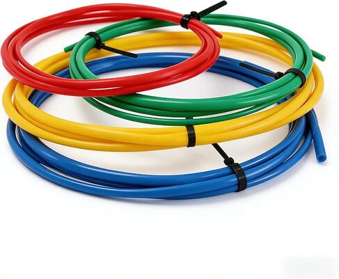4-Meter Air Conditioning Copper Tube Extension Pipe, 1/4" 1/2" 3/8" 5/8" Built-in Copper Tube Bending Strip, for HVAC and Refrigerator Maintenance, Air Conditioning Pipe Bender Kit (4pcs) in Saudi Arabia