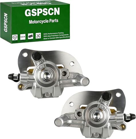 GSPSCN 2pcs Rear Left & Right Brake Calipers w/Pads & Mounting Bracket for Yamaha Grizzly 550 YFM550 2009-2014丨Grizzly 700 YFM700 2007-2020,3B4-2580V-11-00 3B4-2580W-11-00 in Kuwait