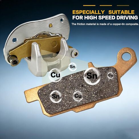 GSPSCN 2pcs Rear Left & Right Brake Calipers w/Pads & Mounting Bracket for Yamaha Grizzly 550 YFM550 2009-2014丨Grizzly 700 YFM700 2007-2020,3B4-2580V-11-00 3B4-2580W-11-00 in Kuwait