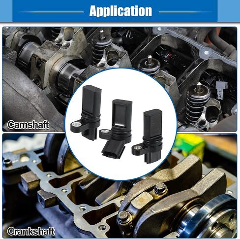 X AUTOHAUX Black 23731-AL61A 23731-6J90B 23731-AL60C Car Camshaft Crankshaft Position Sensor for Teana 3pcs in Kuwait