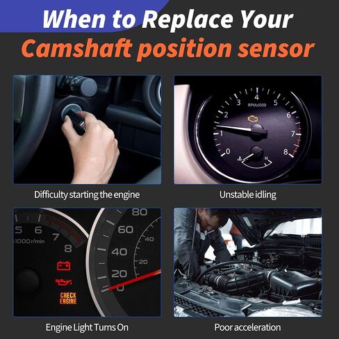 HiSport Engine Camshaft Position Sensor PC973 Compatible with Mercedes-Benz C300 C350 CL550 CL63 E350 E400 E550 E63 G63 GL450 GL550 GLE350 S63 SL550 SL63 SLK350 SLK55 AMG S 2011-2019 2PCS in Kuwait