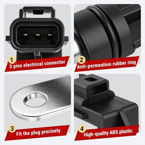 56044180AC Crankshaft Position Sensor Compatible with Dodge Dakota 2006-2010 Commander Grand Cherokee Liberty 2011-2012 Ram 1500 2006-2009 Mitsubishi Raider Replace 917-773 by LOKFASISHA in Saudi Arabia