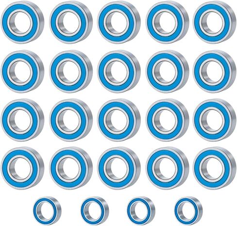 RC Car Toys Parts for Tamiya for Super Clodbuster Bullhead 24PCS Rubber Sealed Bearing Kit Remote Control Car Crawler Parts in Kuwait