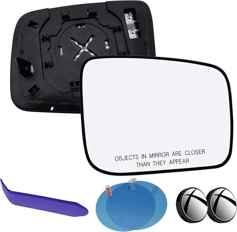 EAP Passenger Side Mirror Glass Compatible With Nissan Rogue 2008-2013, Rogue Select 2014-2015, Heated, 96365JM01A 96365JM00A 96365JM70A in Kuwait