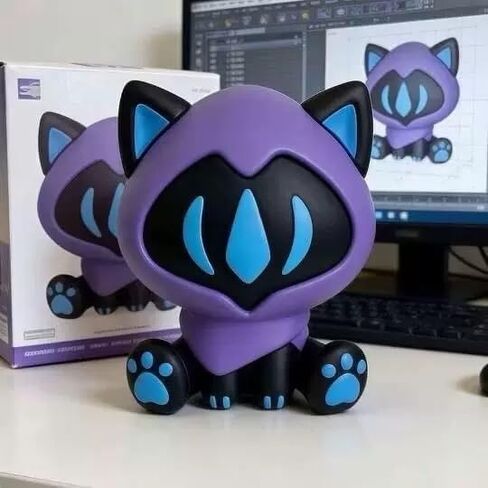 VALORANT Chibi Figure, Soft Silicone Cat Style Collectible, Cute Desk Decor Ornament for Game Fans & Collectors in Saudi Arabia