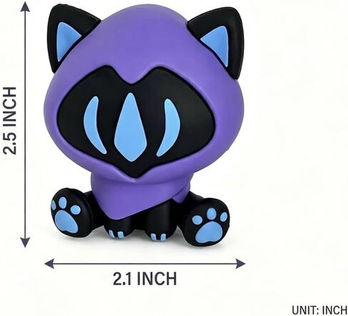 VALORANT Chibi Figure, Soft Silicone Cat Style Collectible, Cute Desk Decor Ornament for Game Fans & Collectors in Saudi Arabia