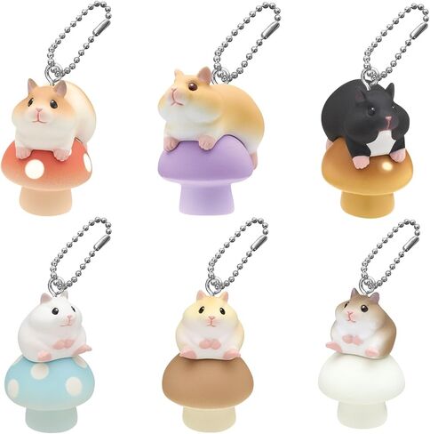 Kitan Club Hamster on Mushroom Collectible Charm Blind Box – Authentic Japanese Capsule Figure (1 of 6 Designs, for Ages 15+, Not a Toy) in Saudi Arabia