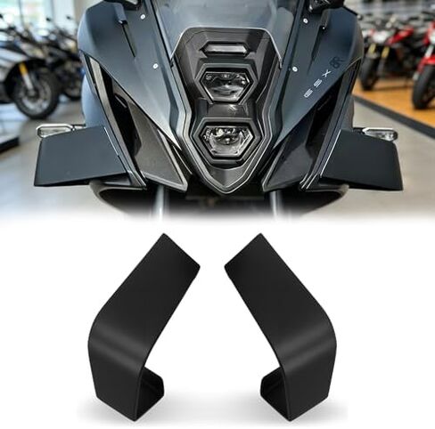 ل GSX-8R gsx8r 2026 2025 2024 اكسسوارات دراجة نارية ثابتة الجناح الجانب المخربون أجنحة تحلق انسيابية هوائية سكاكين الرياح ديكورات in Kuwait