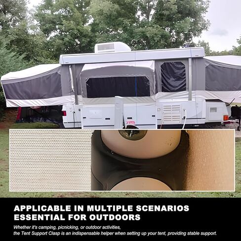 Pop Up Camper Bed Support Clasp,Tent Poles Clasp Accessories,Fits Coleman Tent/Fleetwood Tent Pop Up Camper Parts 4757-4301(2 Pack) in Saudi Arabia