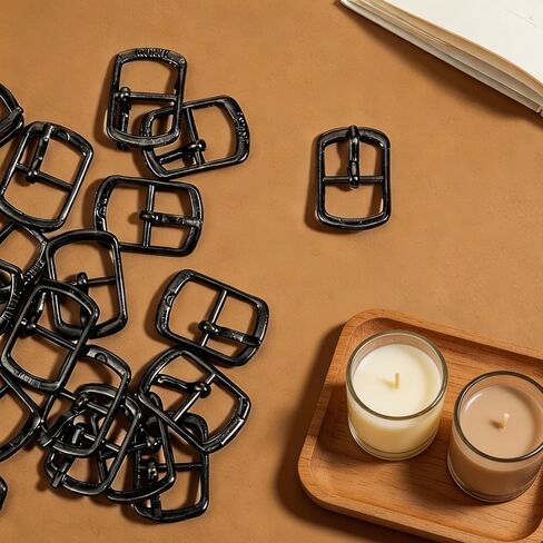 20 Pcs Buckles for Straps Shoes Buckles Metal Single Prong Pin Shoes Buckle, Adjustable Slide Buckle for Leather Craft, Hardware Making Pin for Shoe Bag Leather Belt Backpack Replacement in Saudi Arabia