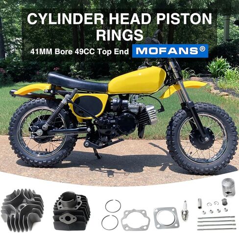 Top End Rebuild Kit 41MM Bore Cylinder Piston Gasket Kit Fit for Suzuki JR50 JR 50 1978 1979 1980-2001 2002 2003 2004 2005 2006 in Kuwait