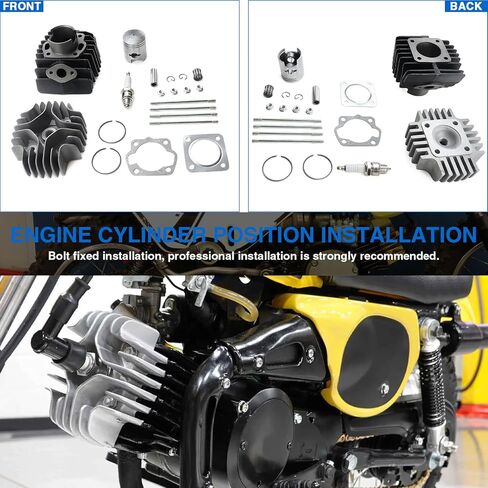 Top End Rebuild Kit 41MM Bore Cylinder Piston Gasket Kit Fit for Suzuki JR50 JR 50 1978 1979 1980-2001 2002 2003 2004 2005 2006 in Kuwait