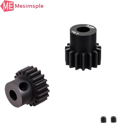 Steel 32P 2PCS 20T 15T Pinion Gear for Arrma 1/10 Senton Granite Big Rock Vorteks 3S BLX 1/8 Typhon Vendetta 3S BLX Upgrades Part in Kuwait