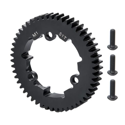 Steel 46T 50T 51T 52T 54T Main Spur Gear 1 Mod M1 for Tra-xxas X-MAXX XRT E-REVO 2.0 New MAXX XO-1 6S 8S Maxx 4S 1/5 1/6 1/7 1/10 RC Car Upgrade (52T) in Kuwait