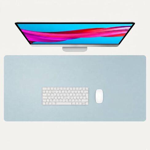 Large Mouse Pad, Laptop Desk Mat, PU Waterproof Non Slip Keyboard Mouse Mat, Desk Writing Pad, Extended Desk Protector for Office Home Work Gaming in Kuwait