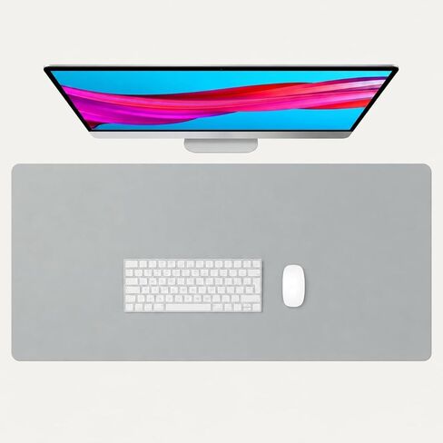 Large Mouse Pad, Laptop Desk Mat, PU Waterproof Non Slip Keyboard Mouse Mat, Desk Writing Pad, Extended Desk Protector for Office Home Work Gaming in Kuwait