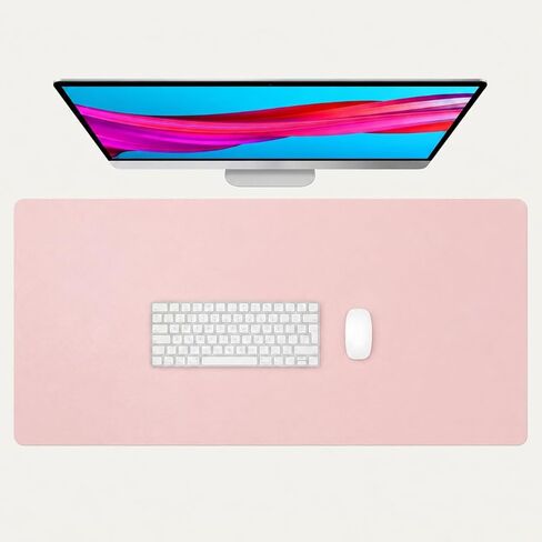Large Mouse Pad, Laptop Desk Mat, PU Waterproof Non Slip Keyboard Mouse Mat, Desk Writing Pad, Extended Desk Protector for Office Home Work Gaming in Kuwait
