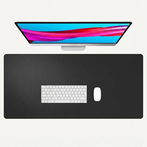 Large Mouse Pad, Laptop Desk Mat, PU Waterproof Non Slip Keyboard Mouse Mat, Desk Writing Pad, Extended Desk Protector for Office Home Work Gaming in Kuwait