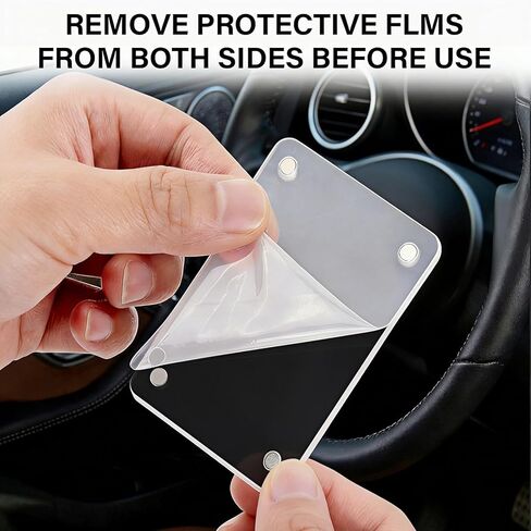 Magnetic Car Picture Holder,2-in-1 Acrylic Photo Clip for Car Visor & Air Vent, 3.5 x 2.4 Inches Universal Car Visor Accessories for Family, Kids, Pets Photo (1 Visor Clip & 1 Vent Clip) in Saudi Arabia