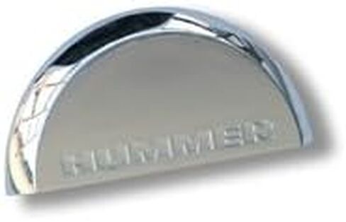 Boomerang متوافق مع غطاء إطار Hummer H2 الصلب وقبة الكروم - شعار Hummer H2 - (وجه من البلاستيك الصلب وشريط من الفينيل القماشي) - يناسب موديلات 2005-2010 ولوحة ترخيص مثبتة على الإطارات الاحتياطية في المصنع in Kuwait