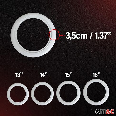 OMAC 4x إطار حائط أبيض مقاس 16 بوصة مجموعة حائط جانبية in Kuwait