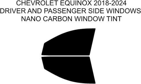 Precut Tint Kit Nano Carbon Film for Chevrolet Equinox 2018-2024 Driver and Passenger Windows Computer Cut to Custom Fit Your Windows (35% All) in Kuwait