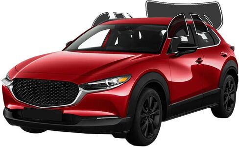 طبقة تظليل نافذة مسبقة القطع من AUTOTEK لسيارة Mazda CX30 2020-2026 نافذة الصف الأمامي 20% VLT 2Ply مضادة للكسر، كتلة من الأشعة فوق البنفسجية، حماية الخصوصية، سهلة التركيب، لا حاجة للتشذيب، تقليل الحرارة والوهج in Saudi Arabia