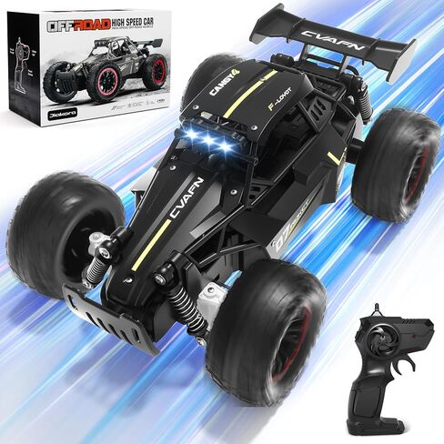 Jiakora Remote Control Car, Fast RC Monster Truck with Durable Metal Body, 1:16 Off-Road RC Crawler with LED Headlights, All-Terrain RC Vehicle, 3 4 5 6 7 8 9 10 Year Old Boys Girls Kids Gifts in Saudi Arabia