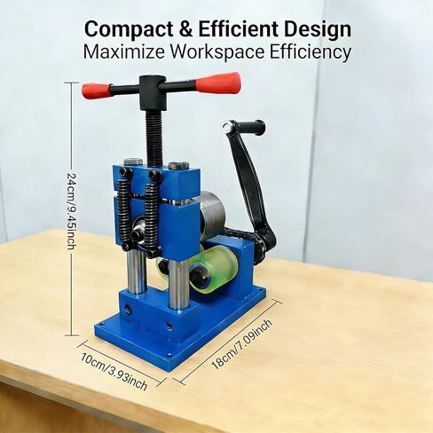 YLINKZORMA Ring Bender Tool, Bracelet Bending Tool, Rolling Mill for Jewelry, Hand Crank 2-in-1 Multifunction Bracelet Maker Machine for DIY Gold Silver Ring Earring in Saudi Arabia