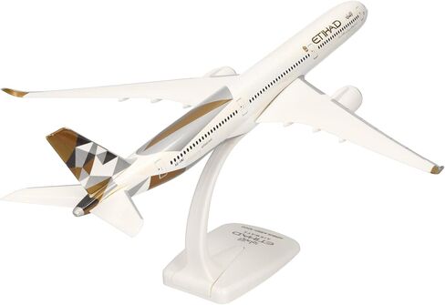 Herpa Snap-Fit Model Aircraft Etihad Airways Airbus A350-1000 A6-XWC, 1:200 Scale Miniature, Collector’s Item, Model with Display Stand, Plastic in Saudi Arabia