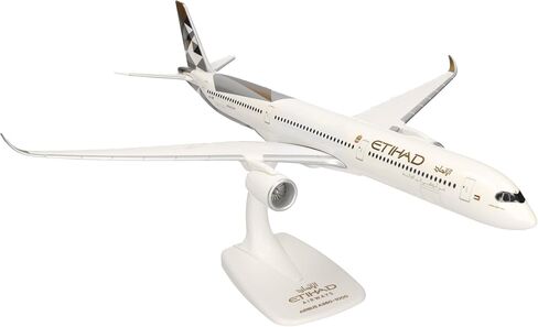 Herpa Snap-Fit Model Aircraft Etihad Airways Airbus A350-1000 A6-XWC, 1:200 Scale Miniature, Collector’s Item, Model with Display Stand, Plastic in Saudi Arabia