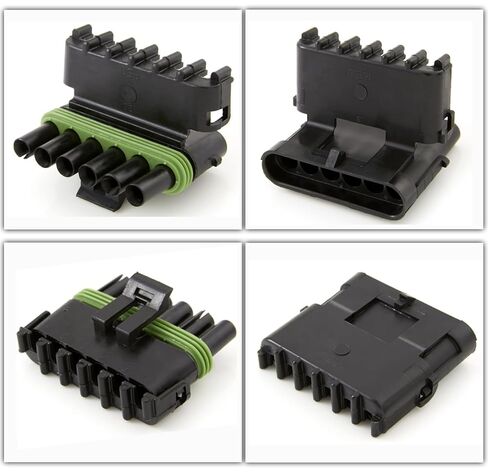 6-PIN (Conductor) 20 amps Weather-Pack Series, Sealer Terminals, Housing Male & Female 12 10 GA in Kuwait
