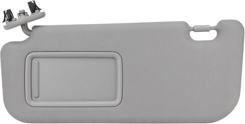 Sun Visor Driver Fit for Toyota Yaris, Left Dark Front Side Gray Interior Sunvisor with Mirror, Compatible with 2008 2009 2010 2011 2013 Toyota Yaris Car, Grey Protection Sun Shade 74320-52810-B0 in Kuwait