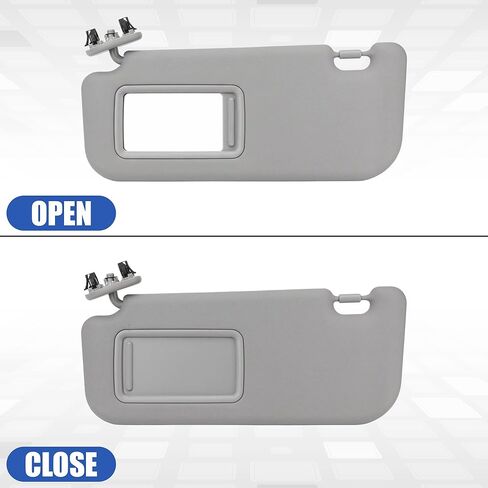 Sun Visor Driver Fit for Toyota Yaris, Left Dark Front Side Gray Interior Sunvisor with Mirror, Compatible with 2008 2009 2010 2011 2013 Toyota Yaris Car, Grey Protection Sun Shade 74320-52810-B0 in Kuwait