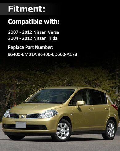 Bestview Left Driver Side Sun Visor with Mirror Compatible with Nissan Versa 2007 2008 2009 2010 2011 2012 - Replace# 96401-EL31A, Beige in Kuwait