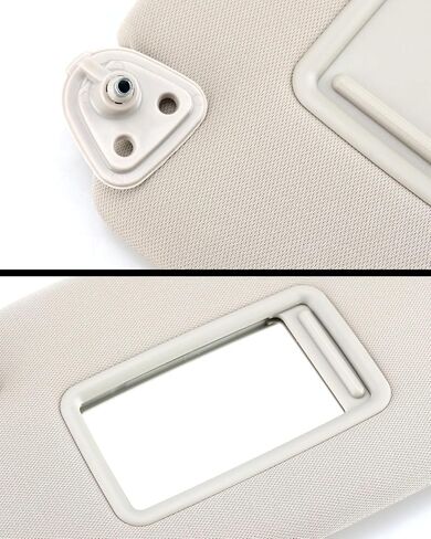 Bestview Left Driver Side Sun Visor with Mirror Compatible with Nissan Versa 2007 2008 2009 2010 2011 2012 - Replace# 96401-EL31A, Beige in Kuwait