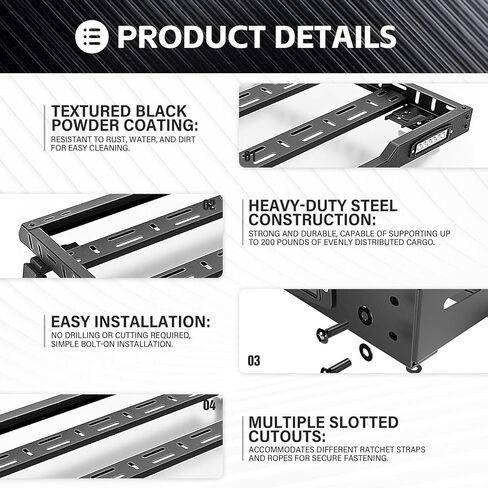 Roof Rack Cargo Basket with LED Light Bars Compatible for 2007-2026 Jeep Wrangler JK JL Unlimited & Gladiator JT 2/4 Door Hardtop, JKU JLU Luggage Rooftop Storage Holder Cargo Carrier in Kuwait