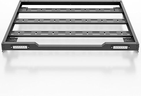 Roof Rack Cargo Basket with LED Light Bars Compatible for 2007-2026 Jeep Wrangler JK JL Unlimited & Gladiator JT 2/4 Door Hardtop, JKU JLU Luggage Rooftop Storage Holder Cargo Carrier in Kuwait
