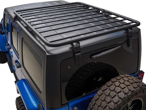 Paramount 81-10802 Flat Roof Rack (2 Door/4 Door) Fits 07-18 Jeep Wrangler JK in Saudi Arabia