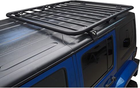 Paramount 81-10802 Flat Roof Rack (2 Door/4 Door) Fits 07-18 Jeep Wrangler JK in Saudi Arabia