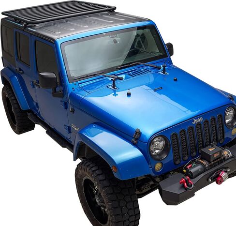 Paramount 81-10802 Flat Roof Rack (2 Door/4 Door) Fits 07-18 Jeep Wrangler JK in Saudi Arabia