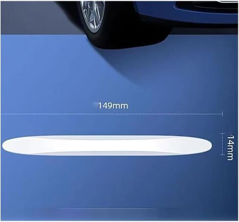 12 Pack Invisible Car Door Edge Guards Rubber Clear Adhesive Door Edge Protector Anti-Scratch Trim Guard for Door Ding Prevention Bumper Body Protecting Painted Surface in Crowded Parking Lot in Kuwait