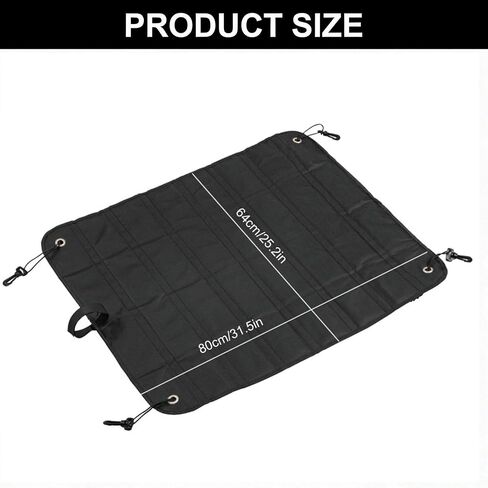 Bumper Protector for Car, 32" x 25" Cargo Mat with Fix Straps, Heavy Duty Trunk Guard, Waterproof Oxford Pad for SUV/Truck/Sedan, Universal for Dogs/Wheelchair/Luggage in Saudi Arabia