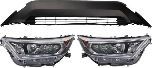 طقم إضاءة TRQ TO1036209 TO2518201 TO2519201 متوافق مع 2019-2021 Toyota RAV4 in Kuwait