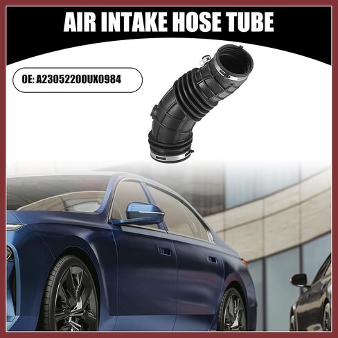 أنبوب خرطوم مدخل منظف الهواء مع مشابك 17228R42A00 - أنبوب خرطوم مدخل هواء فلتر محرك السيارة - لسيارة Honda Accord 2008-2012 مطاط أسود - قطعة واحدة بديلة in Kuwait