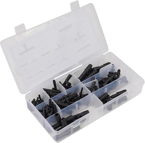113-Piece Nylon Vacuum Connector Assortment Kit with Tee Fittings for Automotive Hose Lines, Car Repair and Maintenance in Saudi Arabia