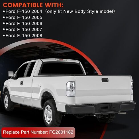 Tail Lights Compatible with 2004-2008 Ford F150 Halogen Type White Clear Brake Rear Lamp Taillights in Saudi Arabia